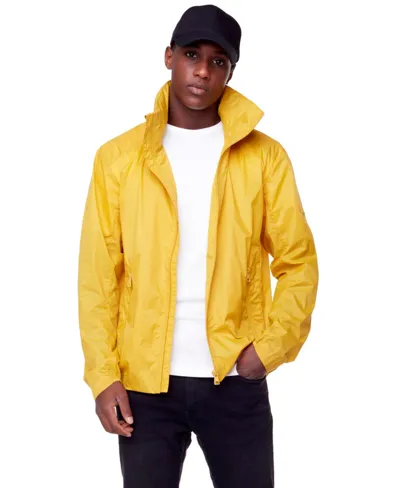 Alpine North Stewart Men's (recycled) Ultralight Windshell Jacket In Yellow