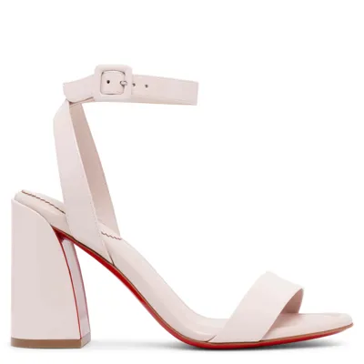 Christian Louboutin Miss Sabina 85 Beige Patent Sandals