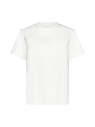 Bottega Veneta Short-sleeved Crewneck T-shirt In Cream