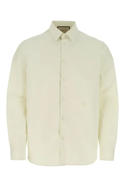 Gucci Ivory Poplin Shirt