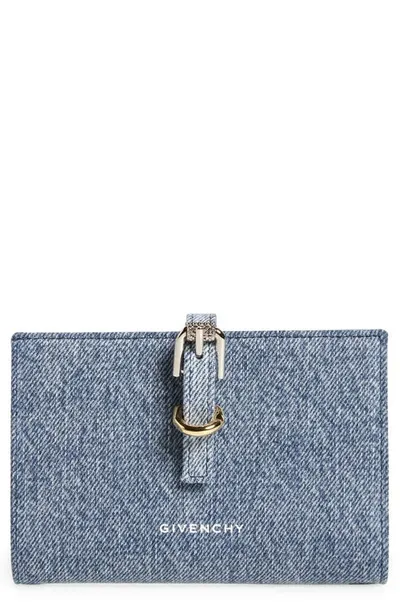 Givenchy Voyou Denim Bifold Wallet In Multicolor