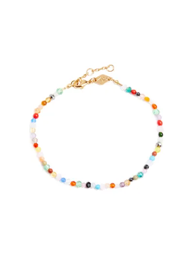 Anni Lu Precious Mix 18kt Gold-plated Beaded Bracelet In Multicoloured 1