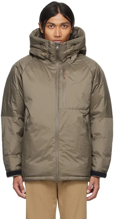 Nanga Gray Aurora Light Down Jacket In M.gry