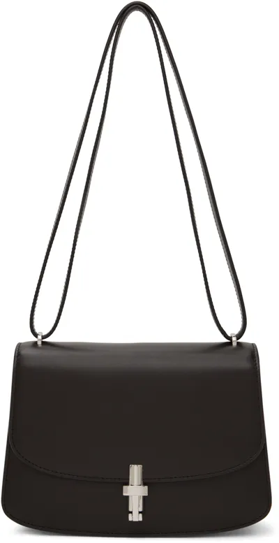 The Row Sofia 8.75 Black Shoulder Bag In Brown