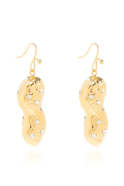 Marni Embellished Earrings In Gold