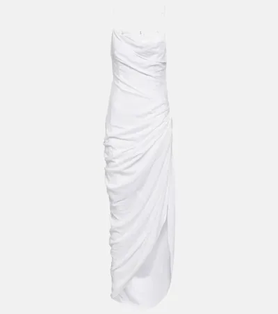 Jacquemus La Robe Saudade Longue Maxi Dress In White