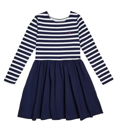 Polo Ralph Lauren Kids' Striped Jersey Dress In Multicoloured