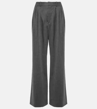 Wardrobe.nyc Grey Wide-leg Wool Trousers