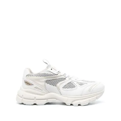 Axel Arigato Marathon Runner Mesh And Leather Trainers In White