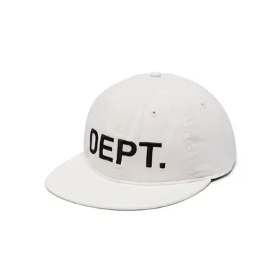 Gallery Dept. Logo-embroidered Cotton-twill Baseball Cap In White