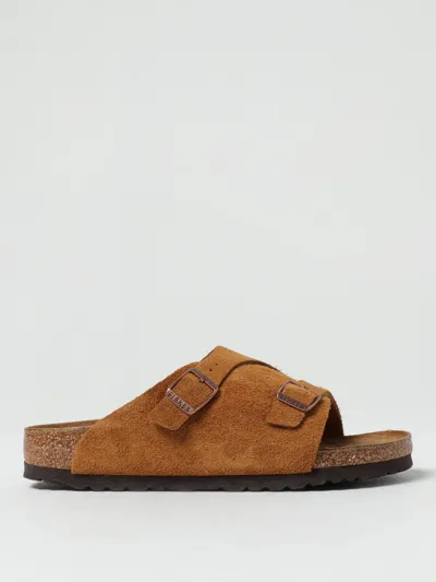 Birkenstock Open-toe Buckle-fastening Sandals In Braun