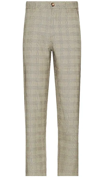 Bound Houndstooth Check Trouser In Neutral