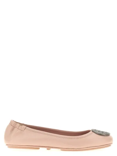 Tory Burch Minnie Travel Ballet Flats In Pink