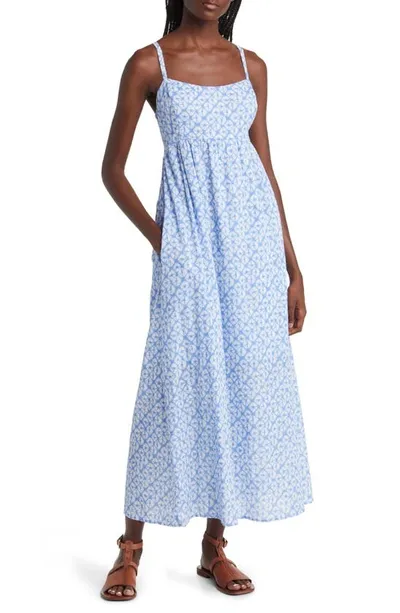 Xirena Flavia Cotton Midi Sundress In Rio Shell