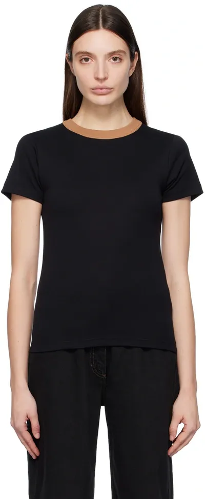 Saks Potts Kiki Organic-cotton Jersey T-shirt In Black