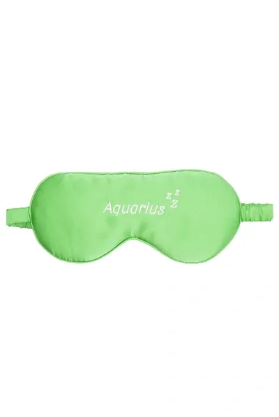 Holisticity Zodiac Silk Eye Mask - Aquarius In Green