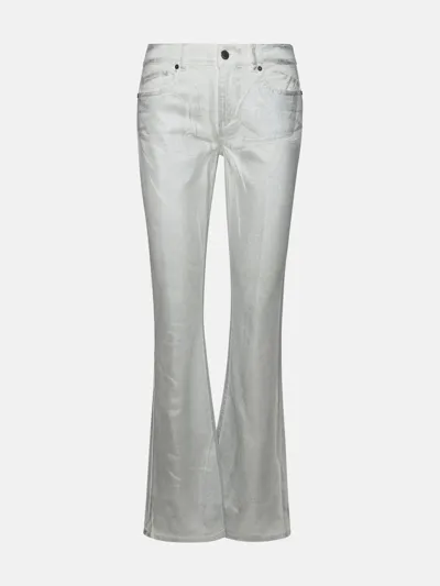 P.a.r.o.s.h 'ciliegio' Silver Cotton Blend Jeans