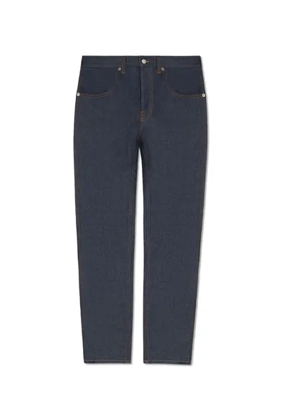 Gucci Tapered Leg Jeans In Blue