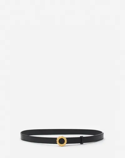 Lanvin Melodie Leather Belt For Female In Black