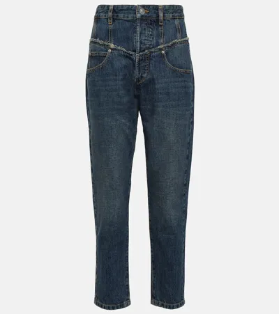 Isabel Marant Noemie Straight-leg Jeans In Blue