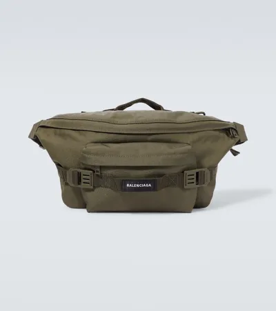 Balenciaga Army Large Belt Bag In Green