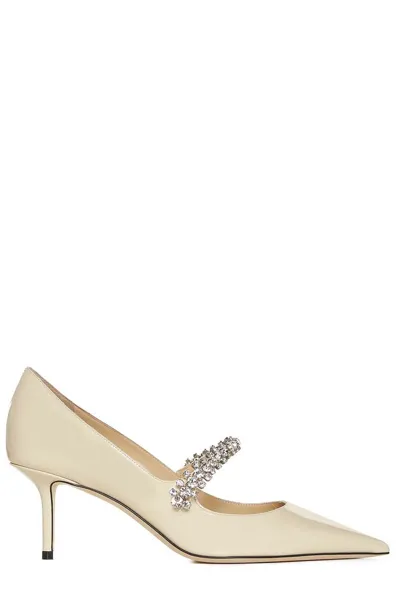 Jimmy Choo Bing 65 Pointed In Beige