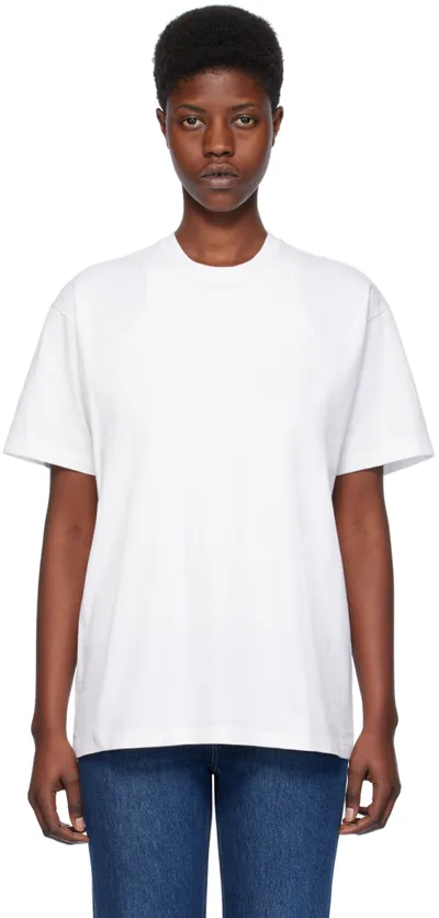 Totême Off-white Straight T-shirt In 110 Off-white