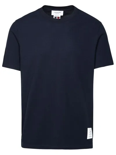 Thom Browne Blue Cotton T-shirt