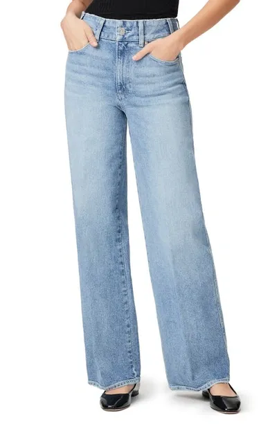 Paige Sasha High Waist Wide Leg Jeans In Blue