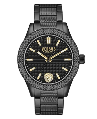 Versus Women's Bayside Three Hand Black Stainless Steel Watch 38mm