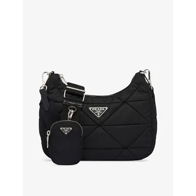 Prada Sack Bag Aus Gepolstertem Re-nylon In Black