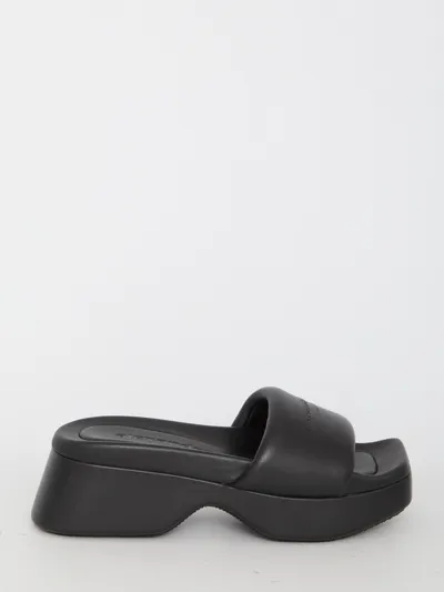 Alexander Wang Float Slides In Black