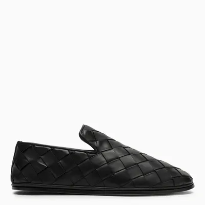 Bottega Veneta Braided Leather Slipper In Black