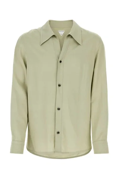 Bottega Veneta Shirts In Light Green