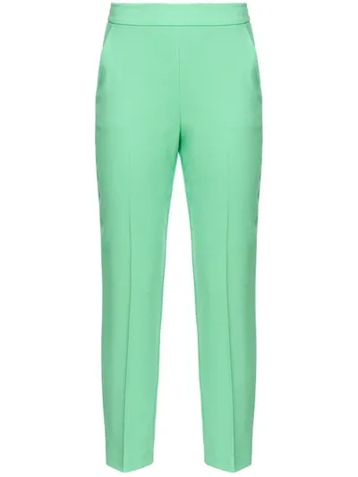 Pinko Pressed-crease Tapered-leg Trousers In Bouquet