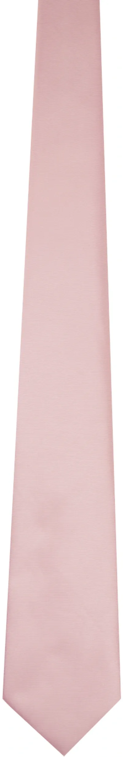 Tom Ford Pink Solid Twill Tie In Light Rose