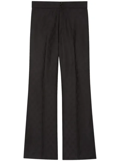 Gucci Wool Trousers In Black