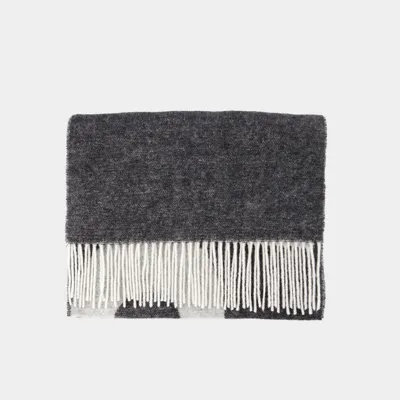 Apc Malo Scarf - A.p.c. - Wool - Black In Grey