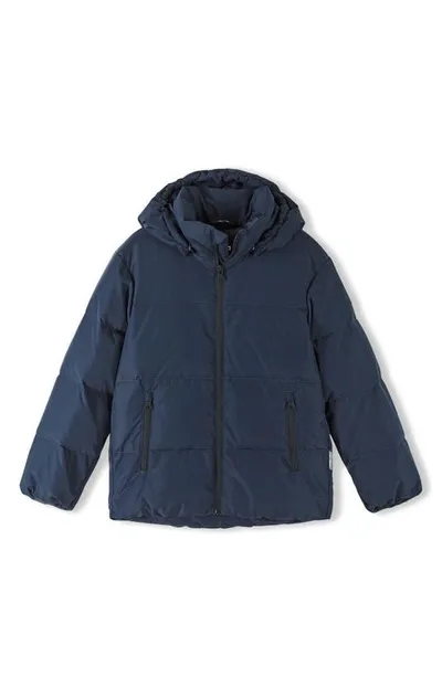 Reima Kids' Paimo Waterproof & Windproof 550 Fill Power Down Puffer Jacket In Navy