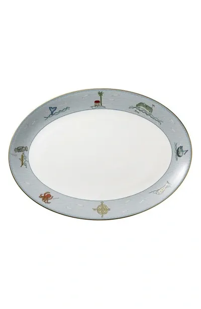 Wedgwood Sailor's Farewell Oval Platter In Multi