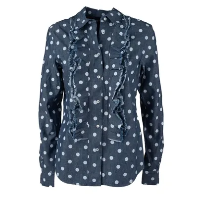 Aspesi Polka Dot Printed Buttoned Shirt In Multi