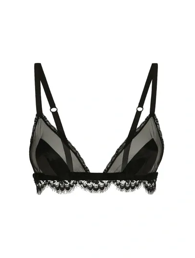 Dolce & Gabbana Lace Bra In Black