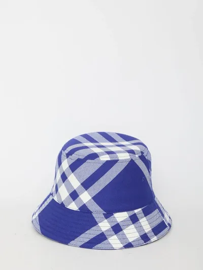 Burberry Wool Bucket Hat In Blue