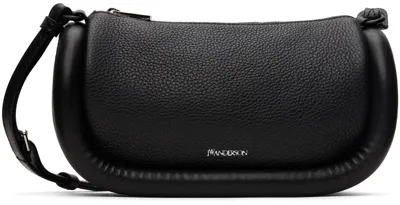 Jw Anderson Black Bumper-12 Leather Crossbody Bag In 999 Black