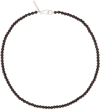 Sophie Buhai Brown Garnet Petite Boule Necklace