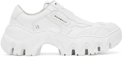 Rombaut White Boccaccio Ii Low Sneakers In White Future Leather