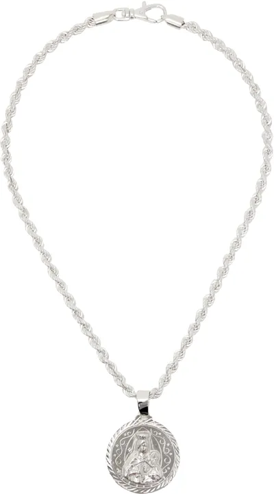 Martine Ali Silver Medallion Chain Necklace