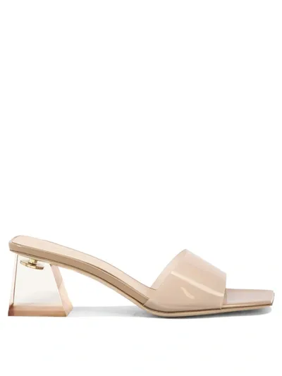 Gianvito Rossi Cosmic Mules In Beige