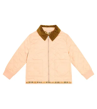 Burberry Kids' Quilted Jacket In Pink