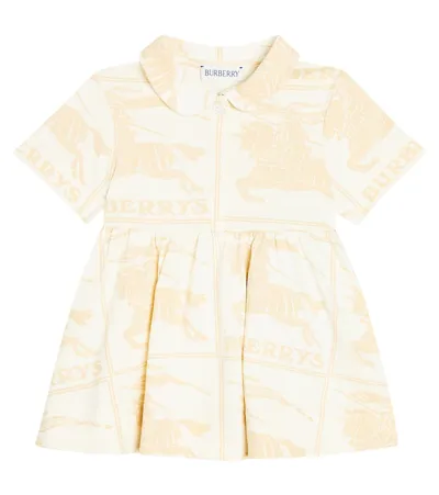 Burberry Baby Ekd Printed Cotton Jersey Dress In Multicoloured